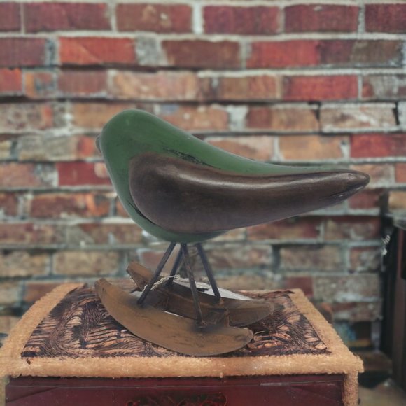 Resin Rocking Bird by Transpac - Greenfinch,  Tanager, Parakeet NWT - Picture 5 of 7